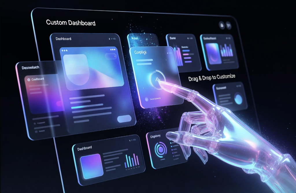 사용자 중심의 유연한 설계'. 조립식 모듈(Modular) 형태의 인터페이스